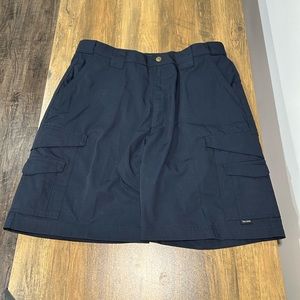 Tru Spec Cargo Shorts Mens 36 Blue Ripstop Tactical Work Outdoors 10" Inseam